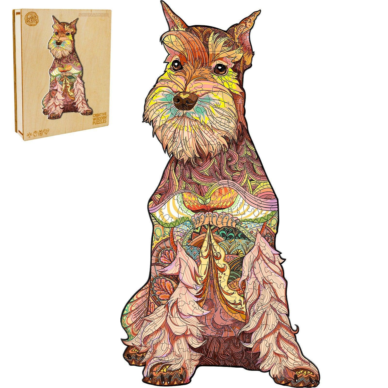 Schnauzer Wooden Jigsaw Puzzle