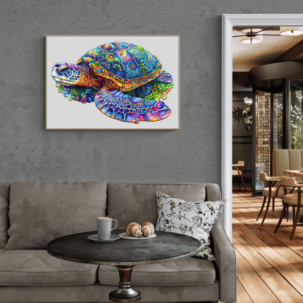 Fantasy Turtle Wooden Jigsaw Puzzle