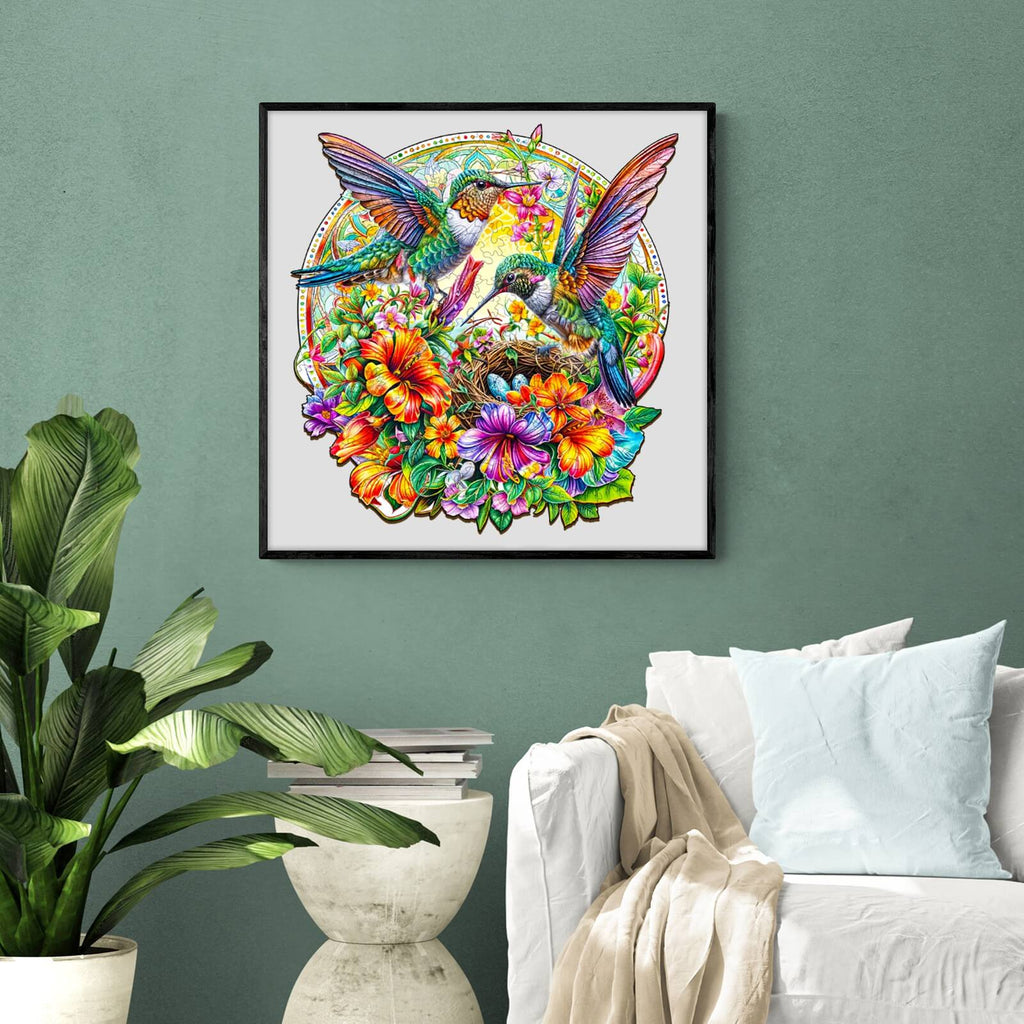 Hummingbird Haven Wooden Jigsaw Puzzle