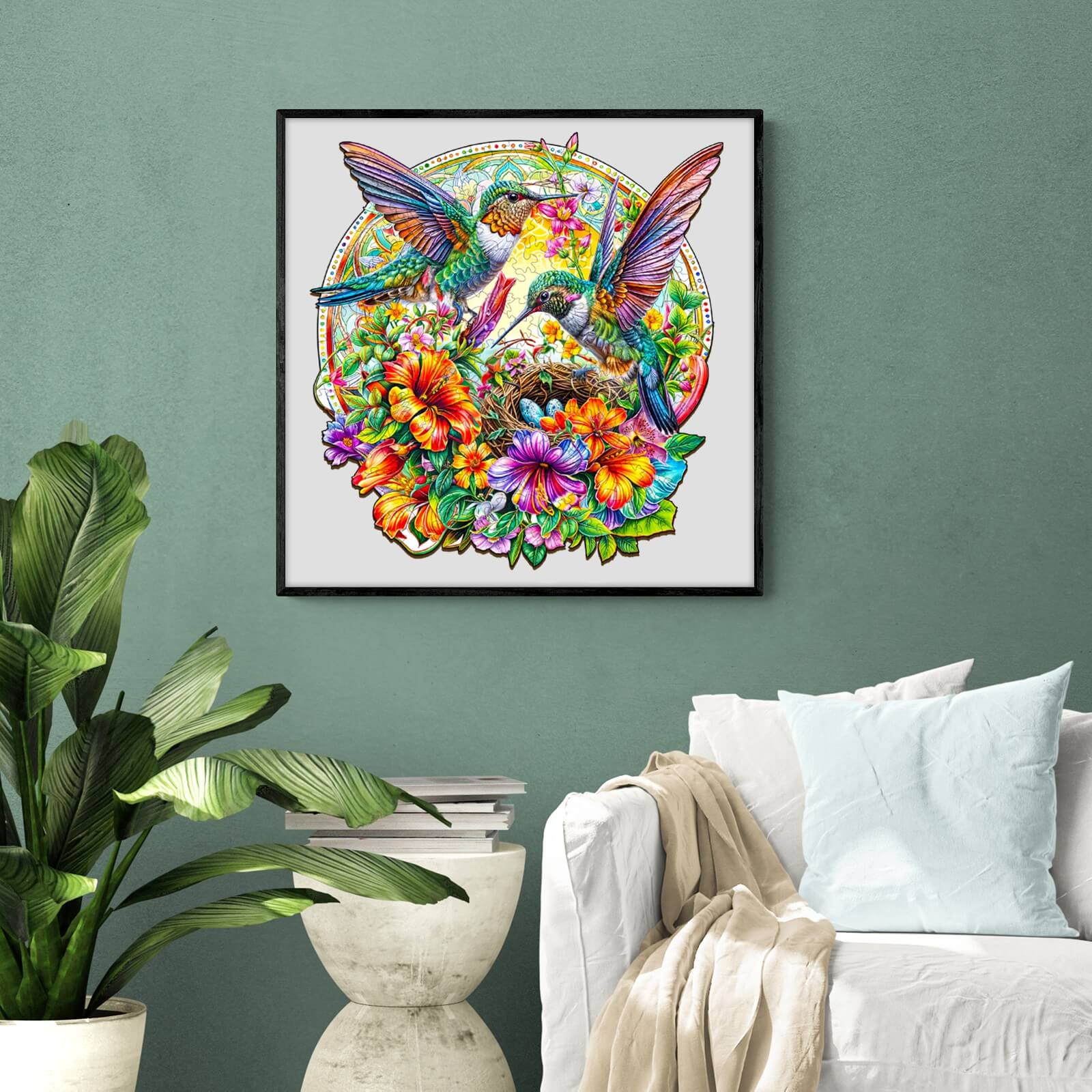 Hummingbird Haven Wooden Jigsaw Puzzle