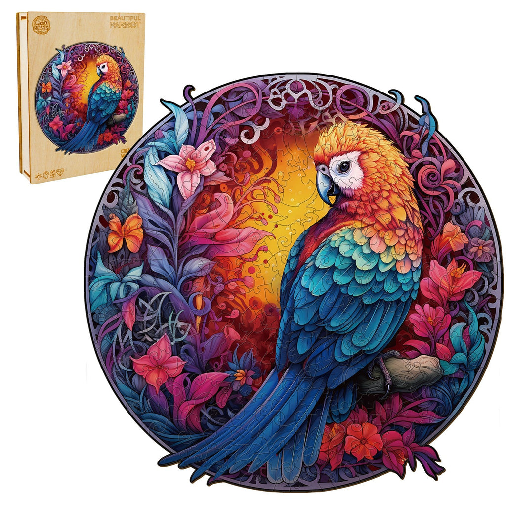 Beautiful Parrot Wooden Jigsaw Puzzle