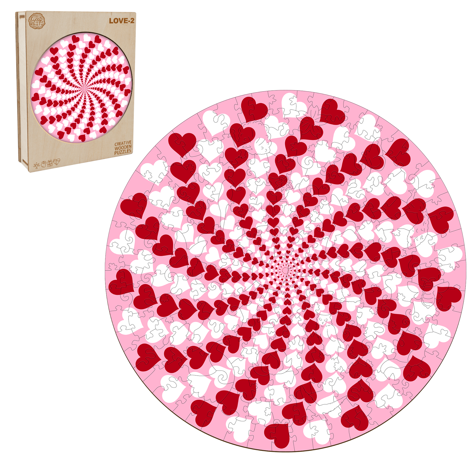 Love-2 Wooden Jigsaw Puzzle