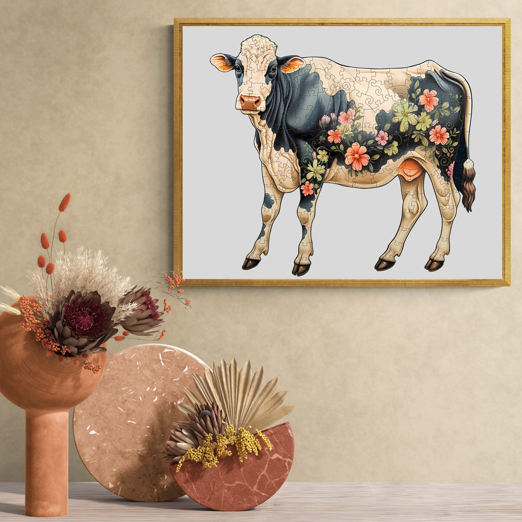 Dairy Cattle Wooden Jigsaw Puzzle