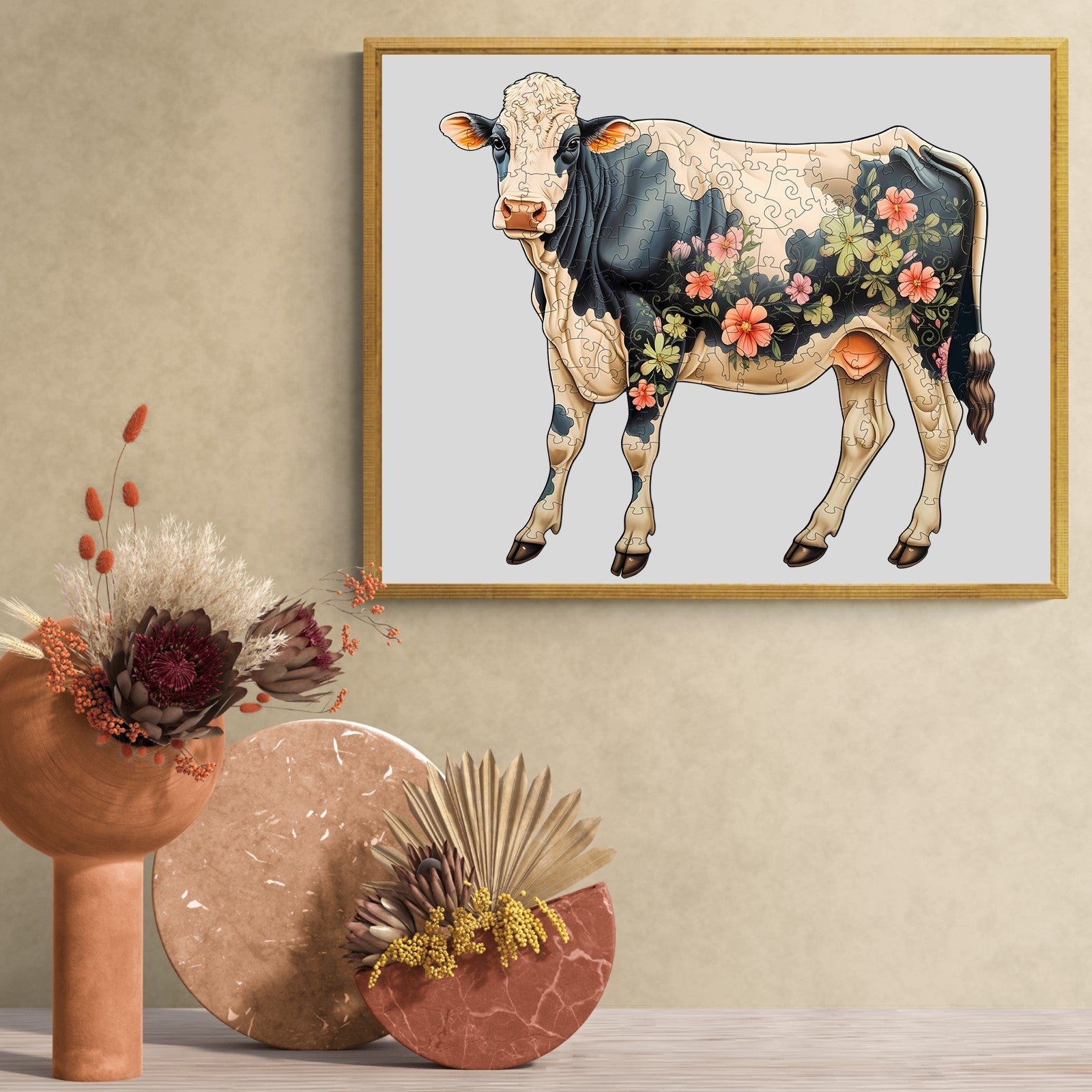 Dairy Cattle Wooden Jigsaw Puzzle