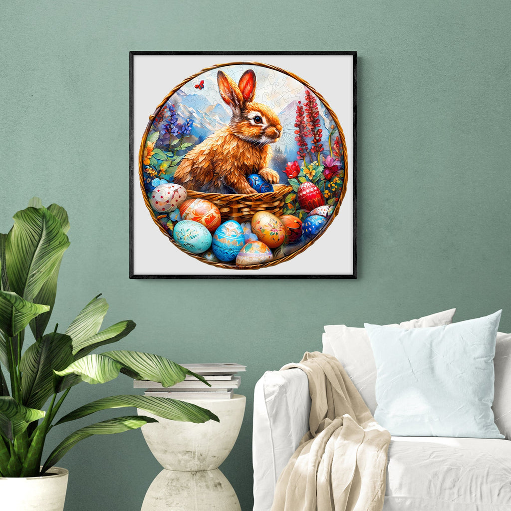 Easter Bunny Wooden Jigsaw Puzzle