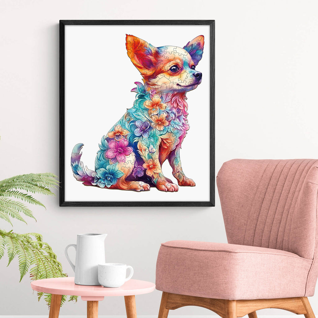 Cute Puppy Wooden Jigsaw Puzzle