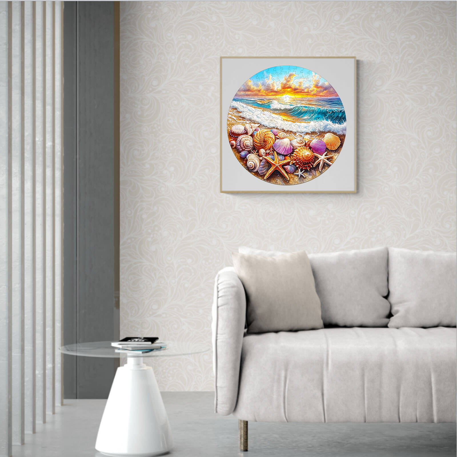 Ocean and Shells-1 Wooden Jigsaw Puzzle