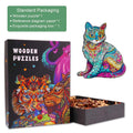 Elegant Cat Wooden Jigsaw Puzzle