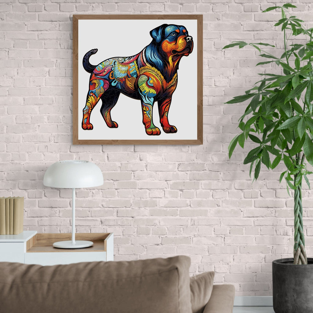 Rottweiler 1 Wooden Jigsaw Puzzle