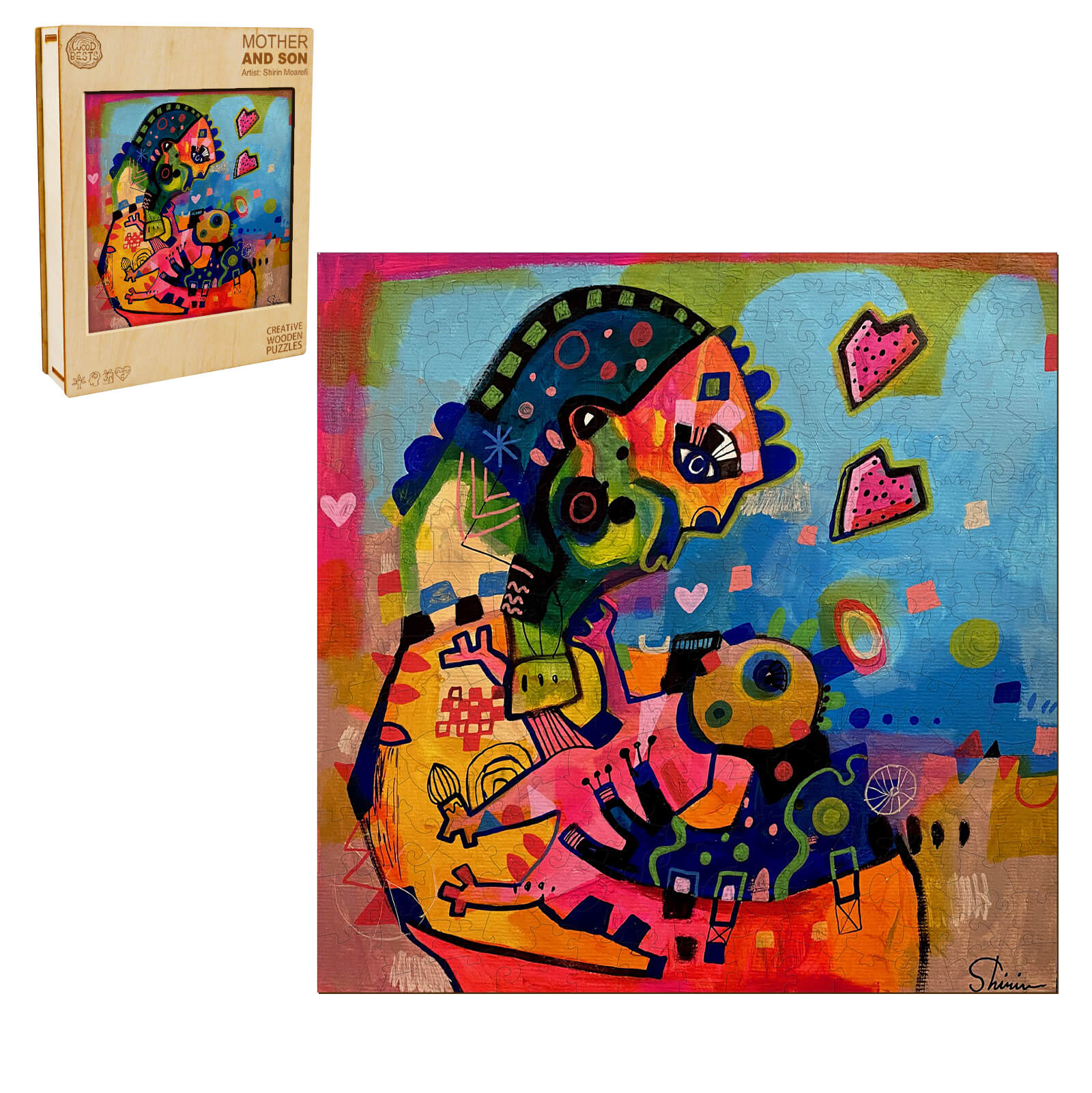 Mother and Son - By Artist Shirin Moarefi