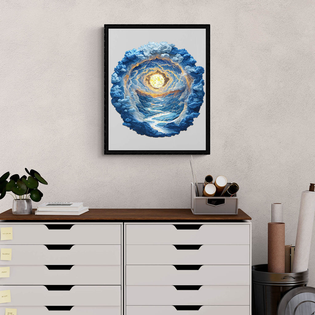 3D Moonlight Dreamscape Wooden Jigsaw Puzzle