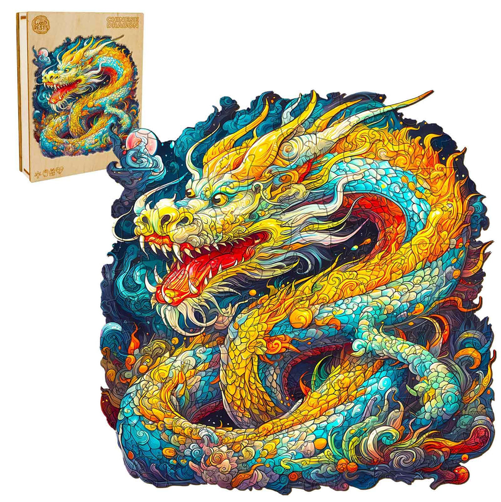 Chinese Dragon Wooden Jigsaw Puzzle