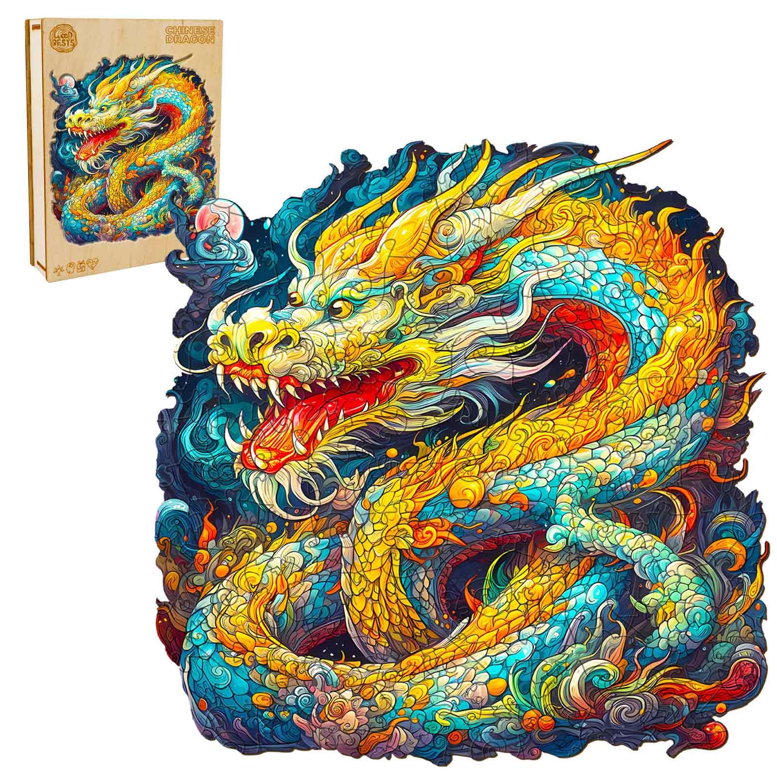 Chinese Dragon Wooden Jigsaw Puzzle