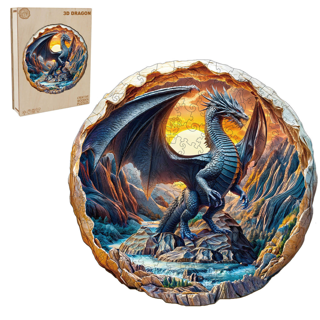 3D Dragon Wooden Jigsaw Puzzle