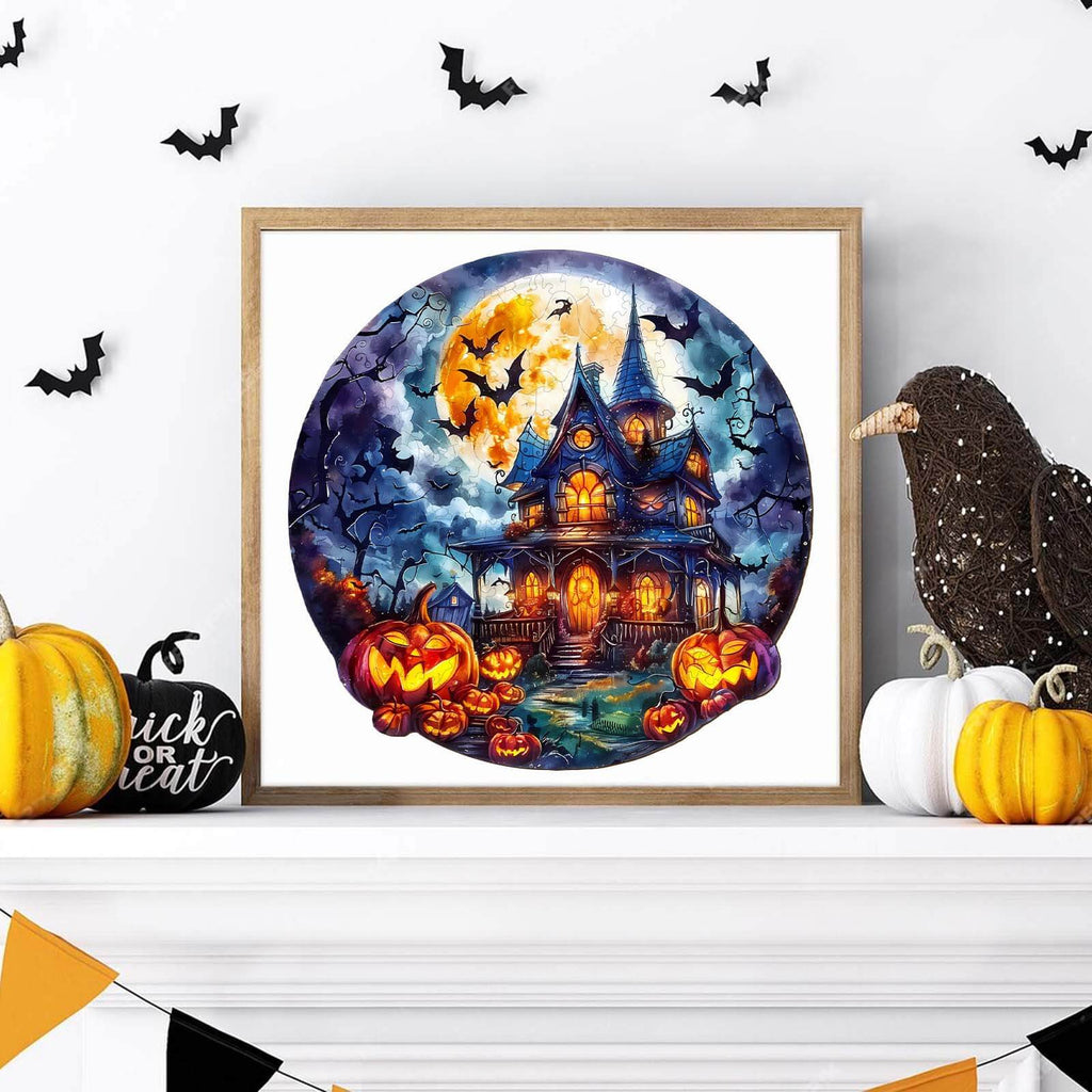 Halloween Pumpkin-2 Wooden Jigsaw Puzzle