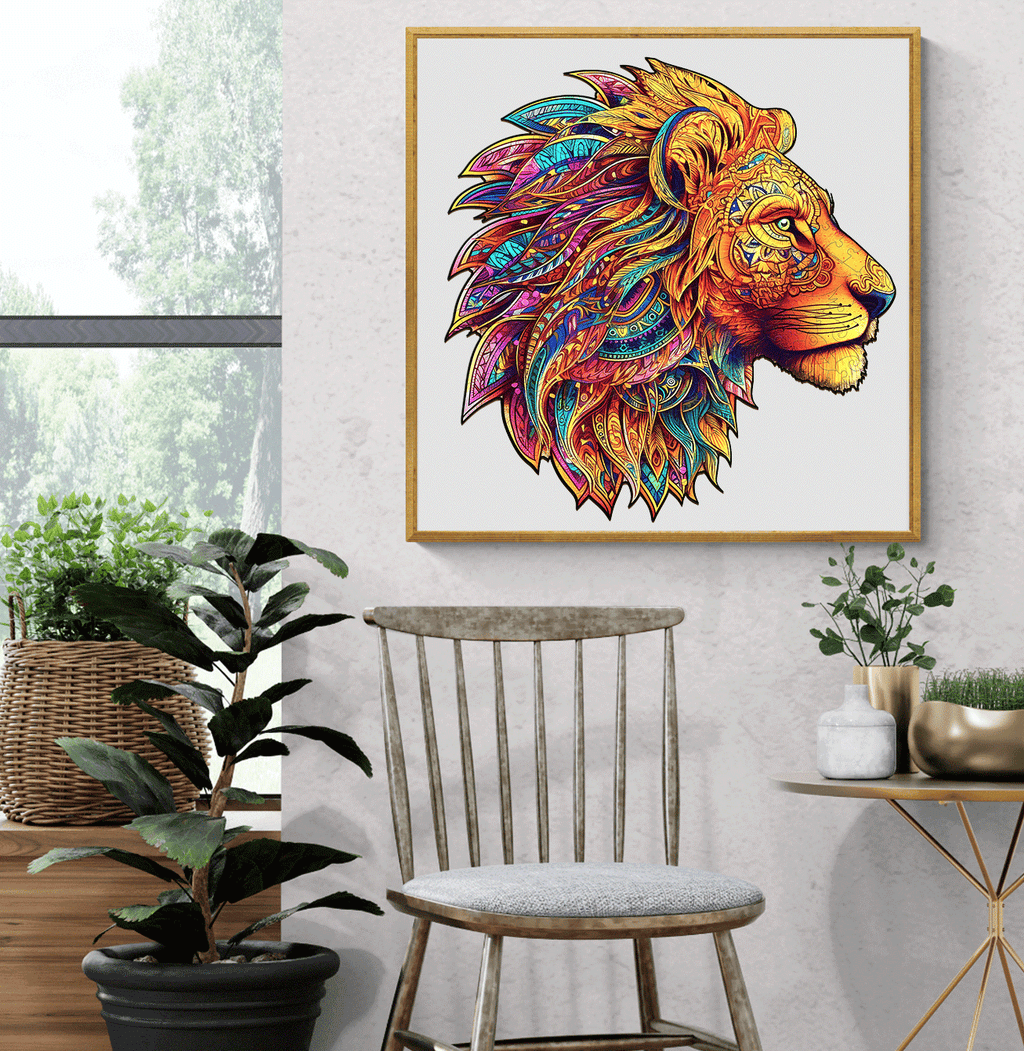 The Jungle King-3 Wooden Jigsaw Puzzle