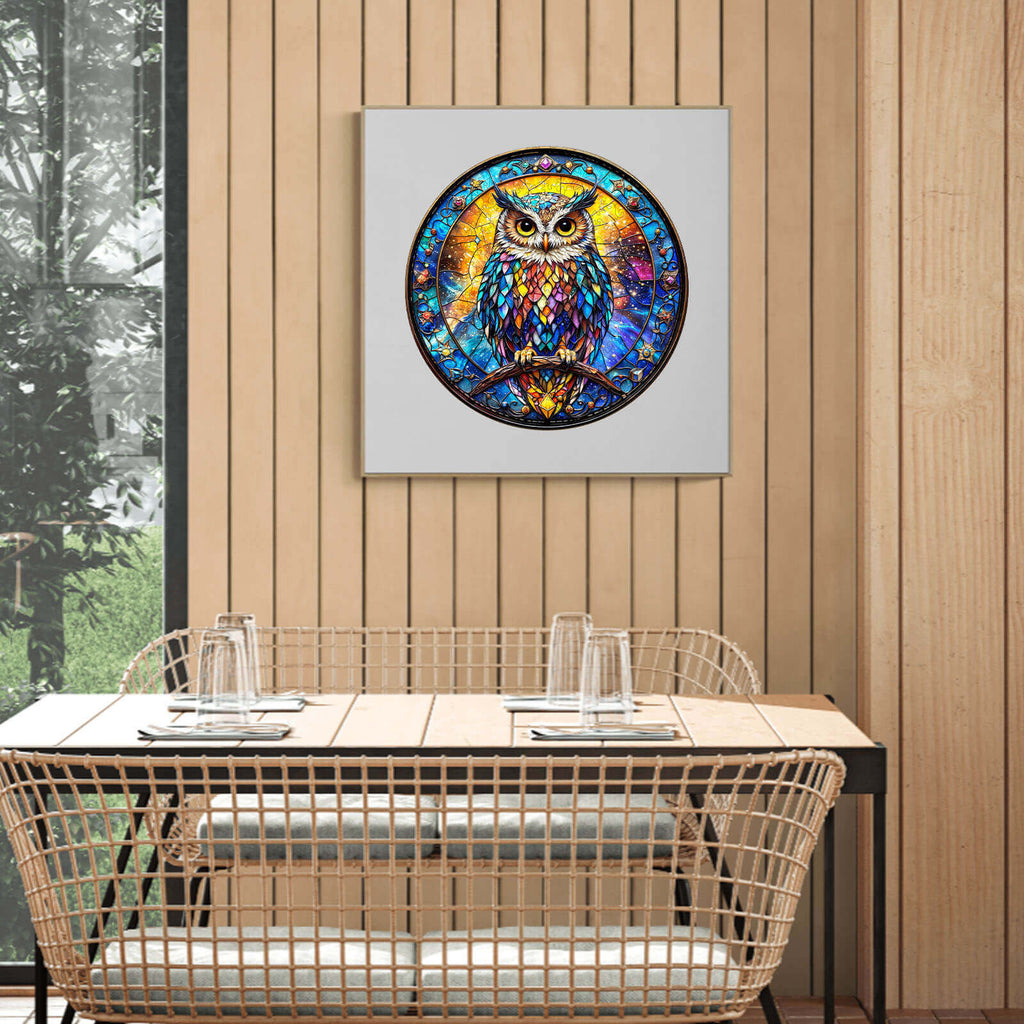 Iridescent Starwing Wooden Jigsaw Puzzle