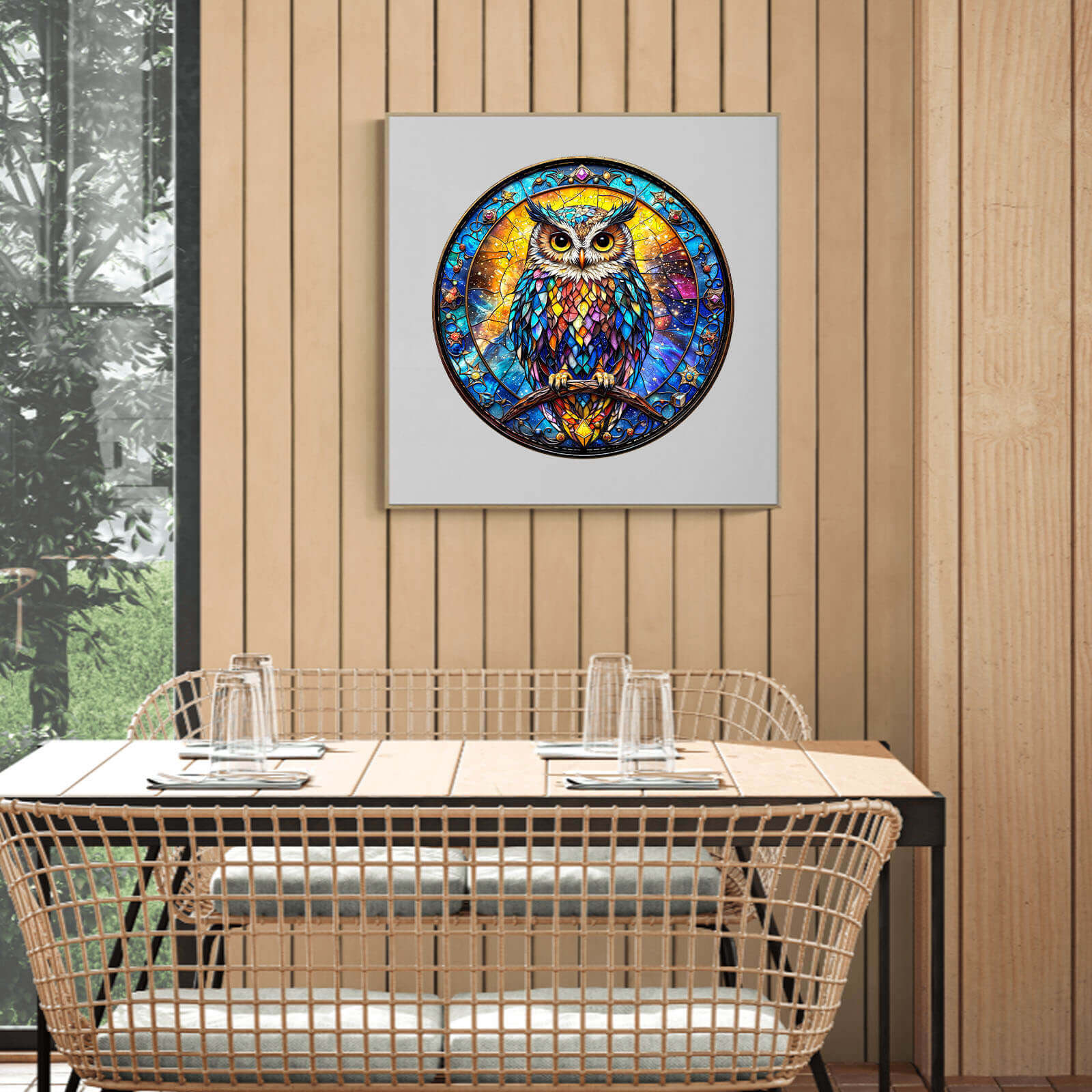 Iridescent Starwing Wooden Jigsaw Puzzle