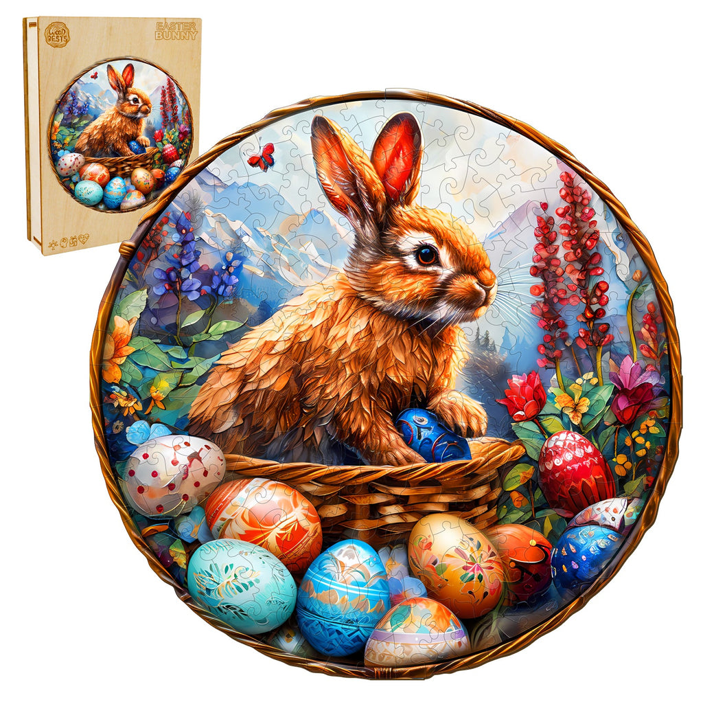 Easter Bunny Wooden Jigsaw Puzzle