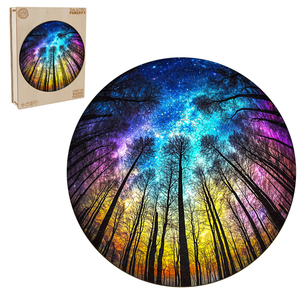 Galactic Forest-1 Wooden Jigsaw Puzzle
