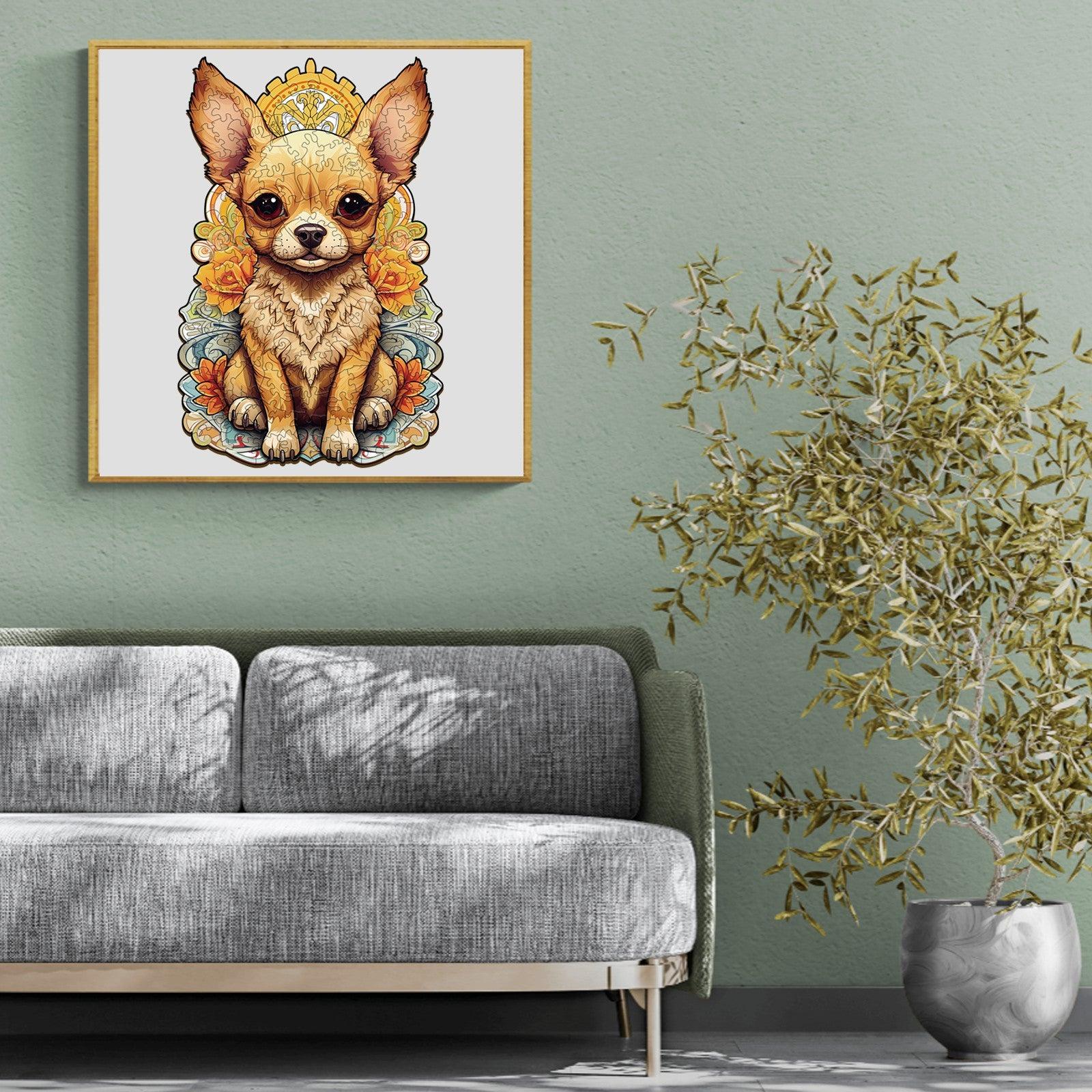 Cute Chihuahua-2 Wooden Jigsaw Puzzle