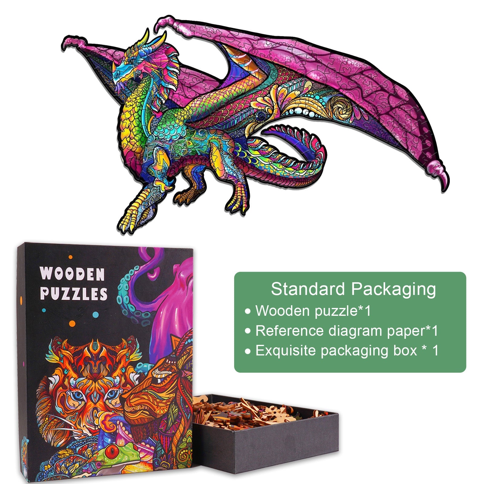 Dream Dragon Wooden Jigsaw Puzzle