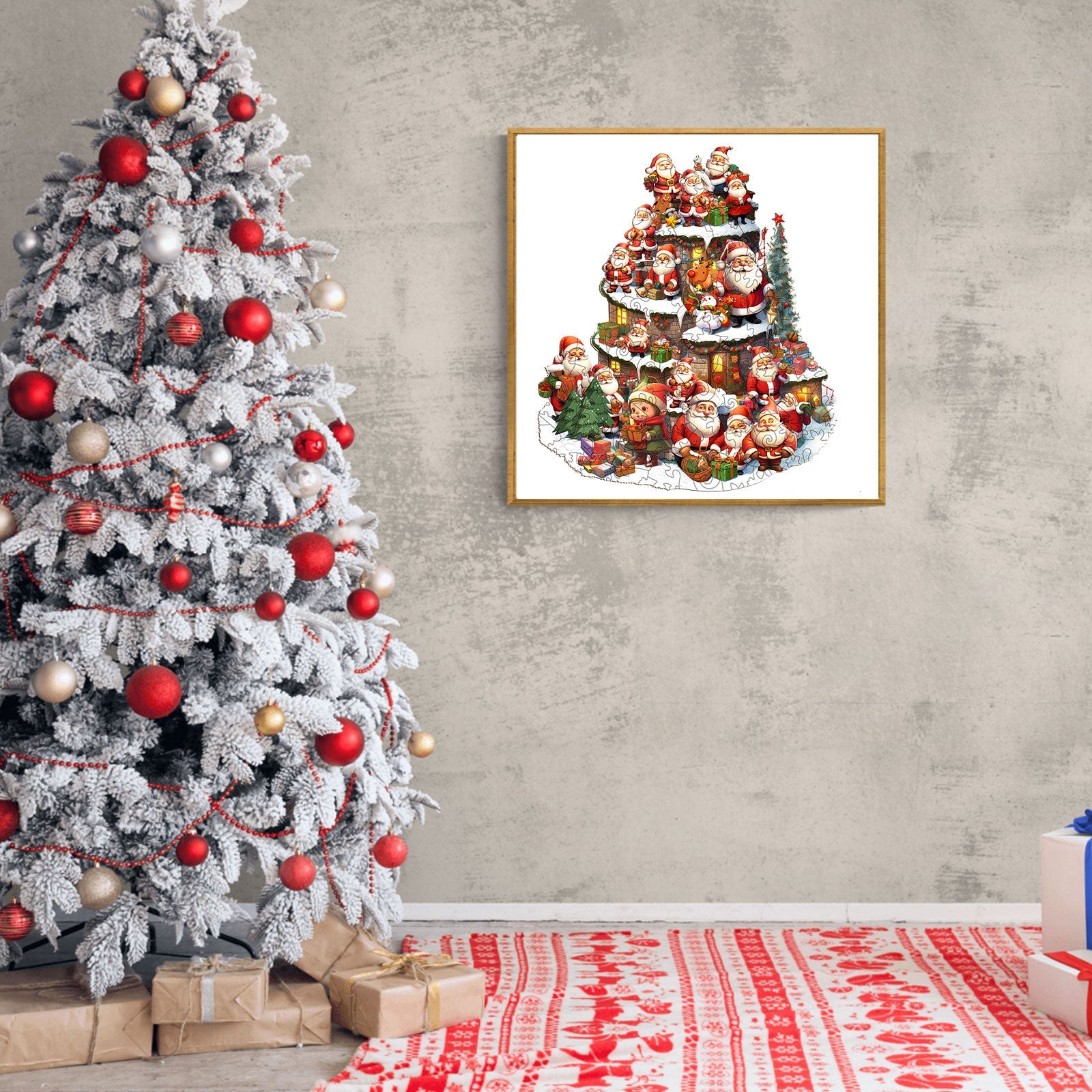 Santa Gift Wooden Jigsaw Puzzle