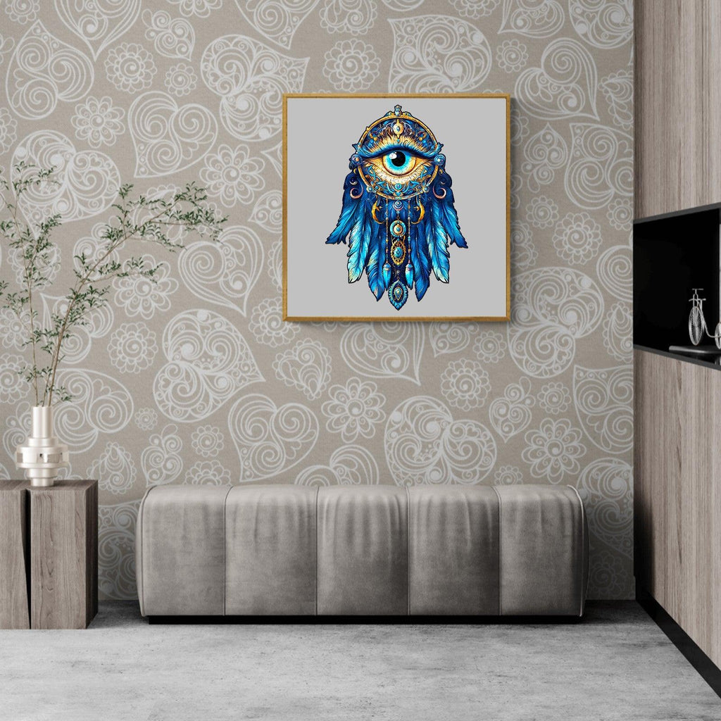 Gem Eye Dream Catcher Wooden Jigsaw Puzzle