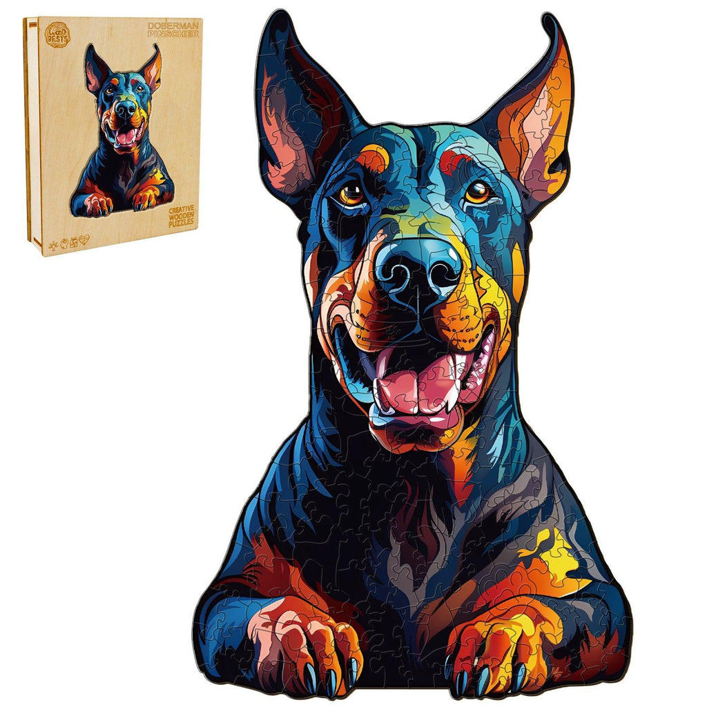 Doberman Pinscher Wooden Jigsaw Puzzle