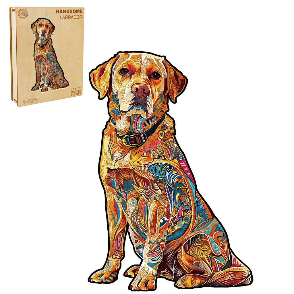 Handsome Labrador Wooden Jigsaw Puzzle