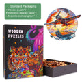 Fighter Plane Wooden Jigsaw Puzzle packaging and pieces, designed for puzzle enthusiasts and mind games.