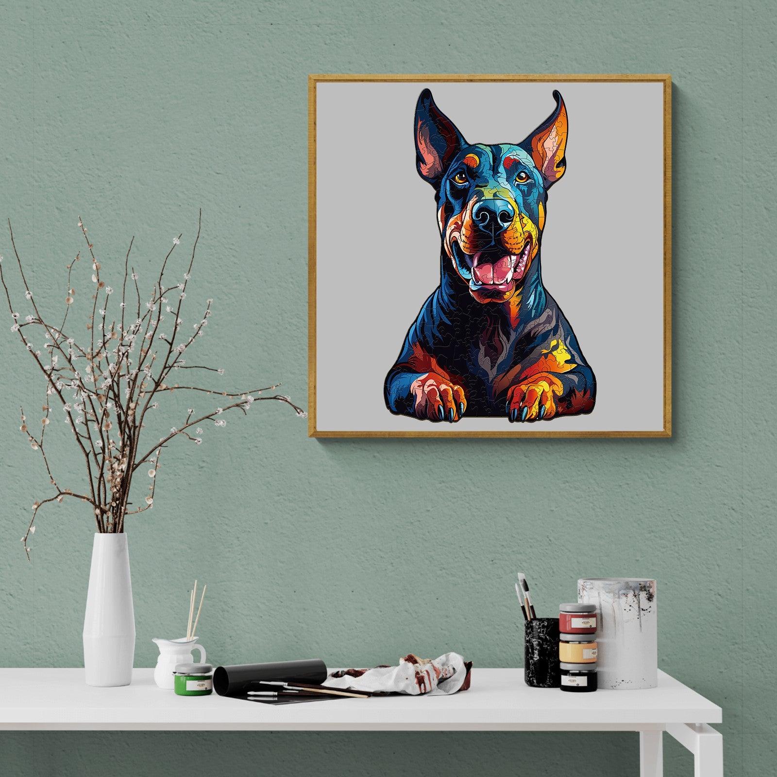 Doberman Pinscher Wooden Jigsaw Puzzle