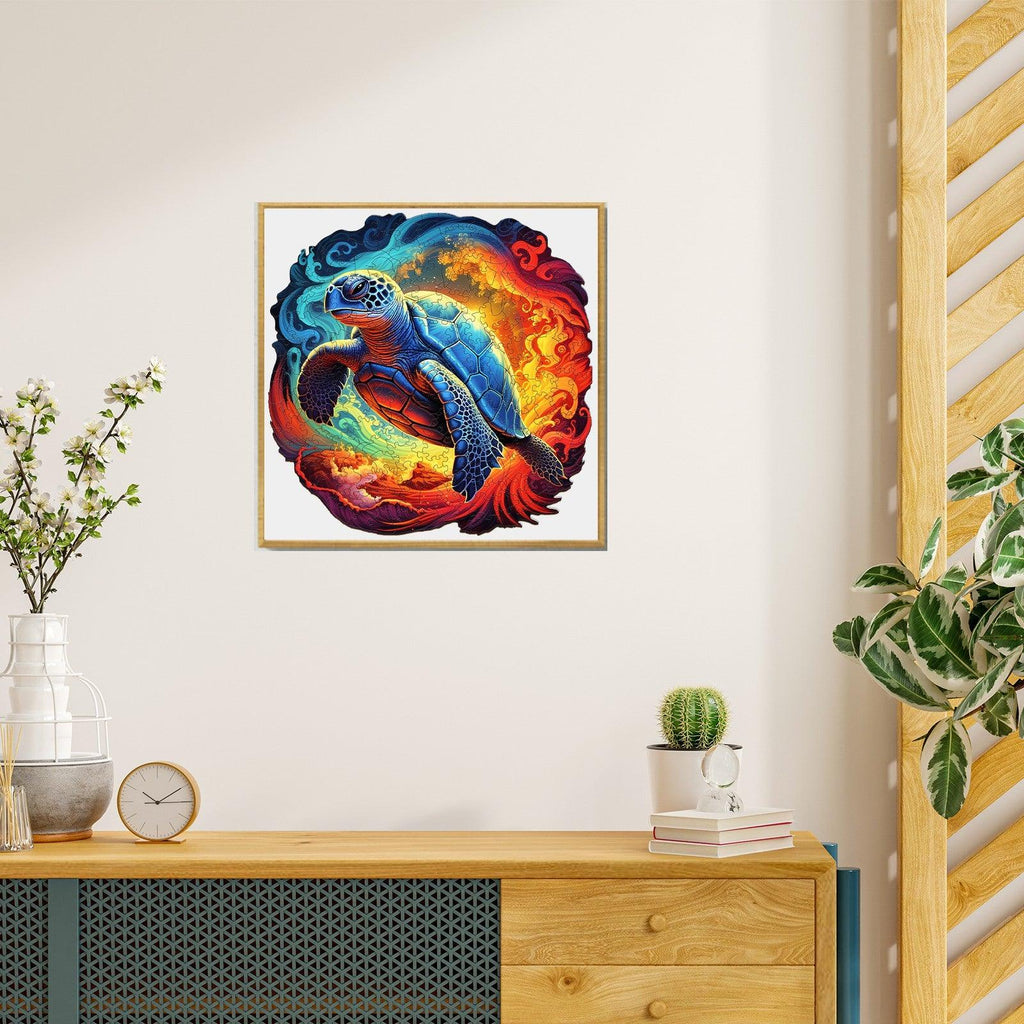 Yin Yang Turtle Wooden Jigsaw Puzzle