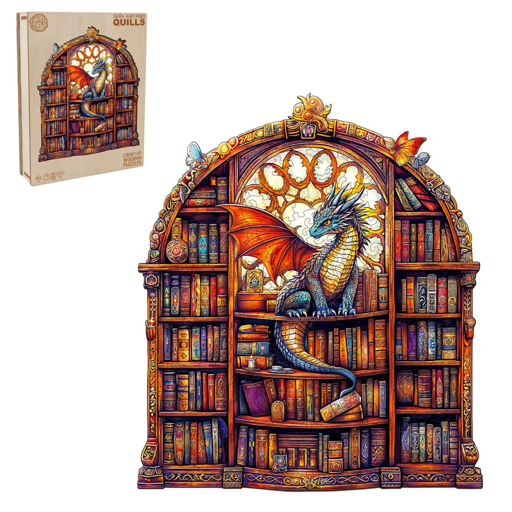 SEEK AND FIND QUILLS Wooden Jigsaw Puzzle