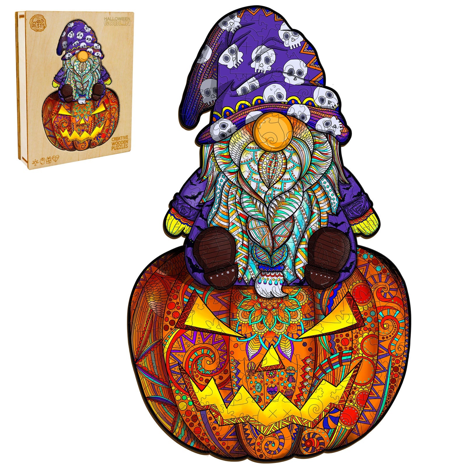 Halloween Goblin Wooden Jigsaw Puzzle