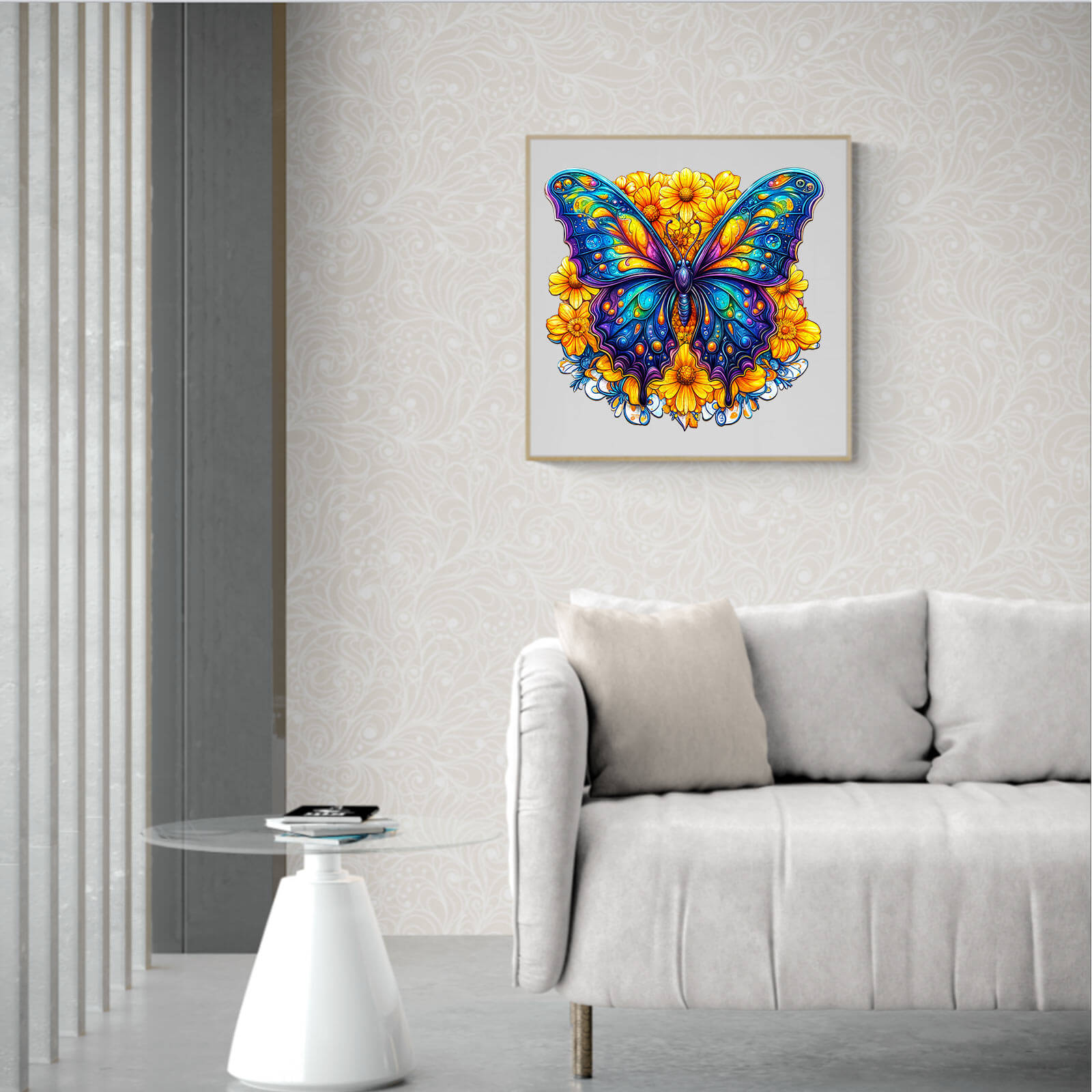 Morpho Butterfly Wooden Jigsaw Puzzle