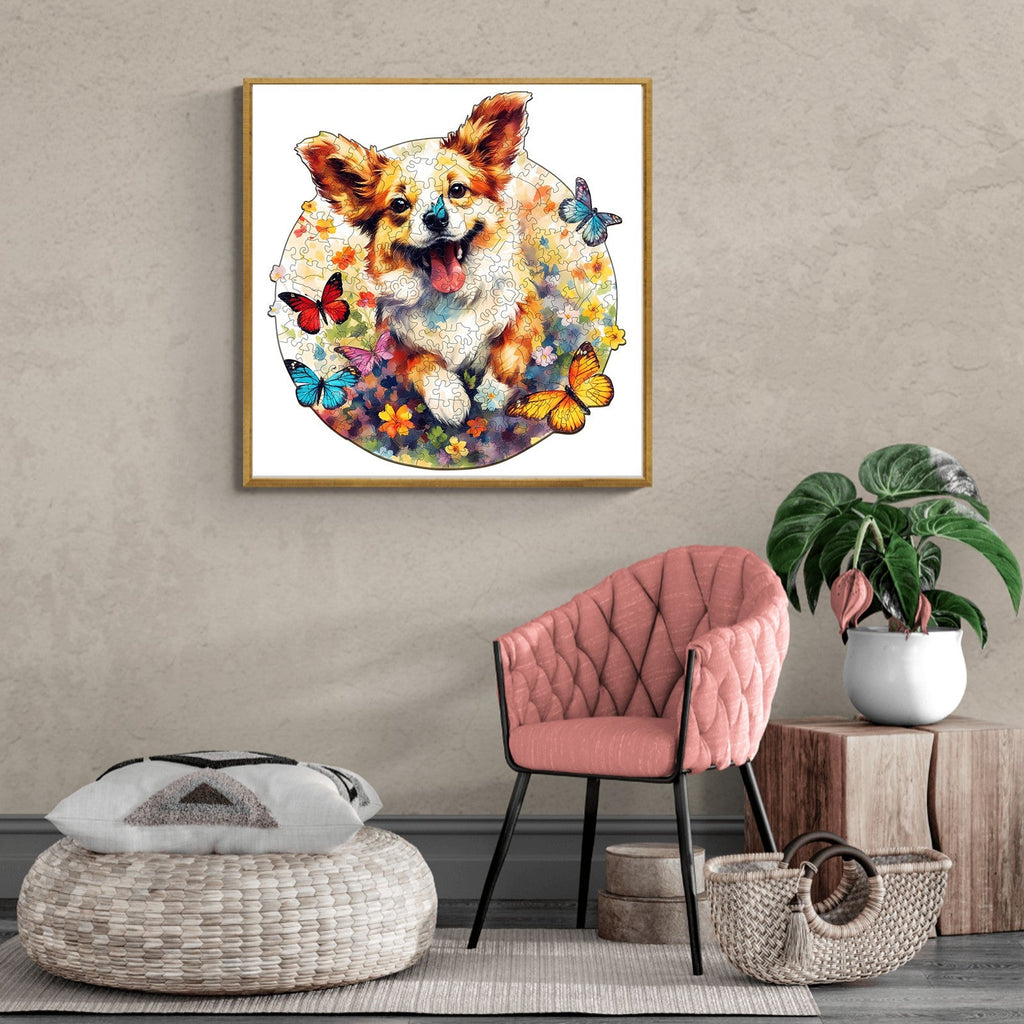 Lovable Puppy Wooden Jigsaw Puzzle