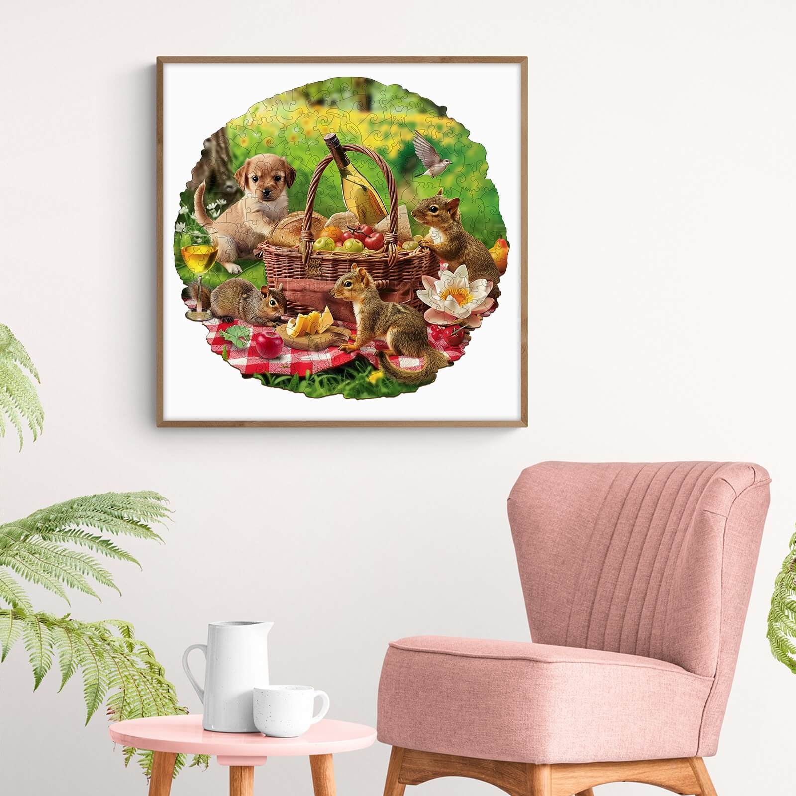Animal Picnic Wooden Jigsaw Puzzle