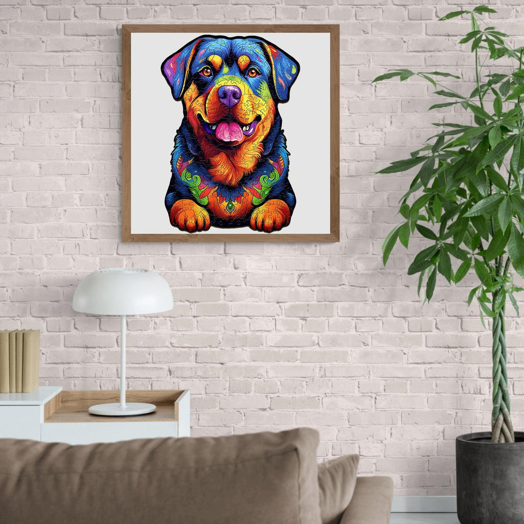 Rottweiler 2 Wooden Jigsaw Puzzle
