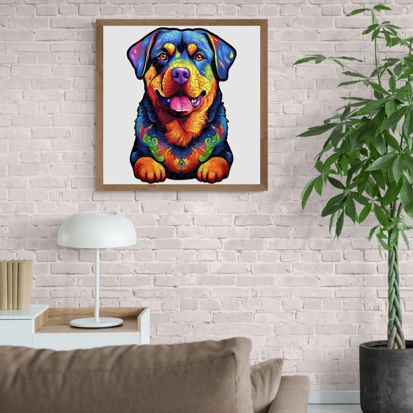 Rottweiler 2 Wooden Jigsaw Puzzle