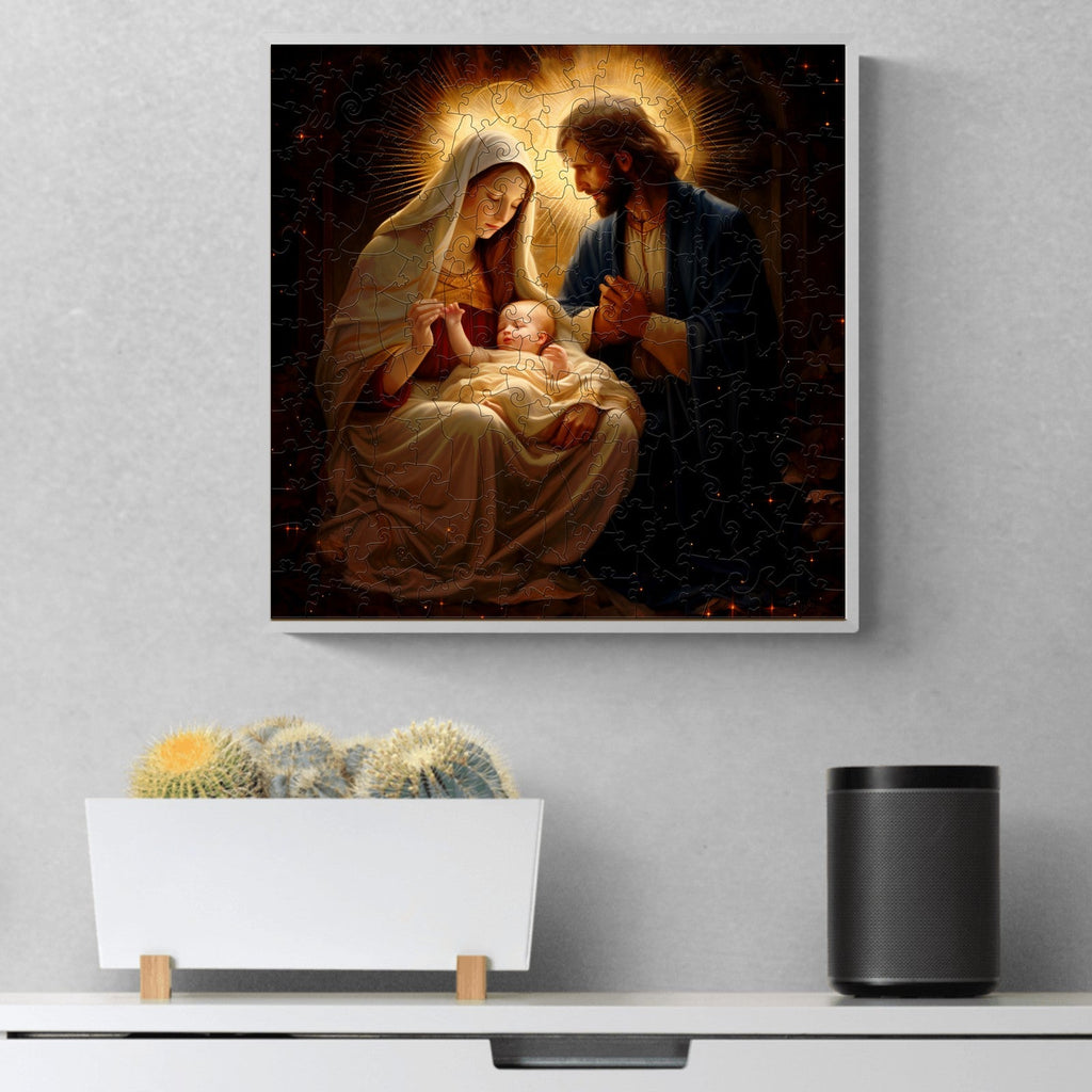 The Birth of Jesus Wooden Jigsaw Puzzle