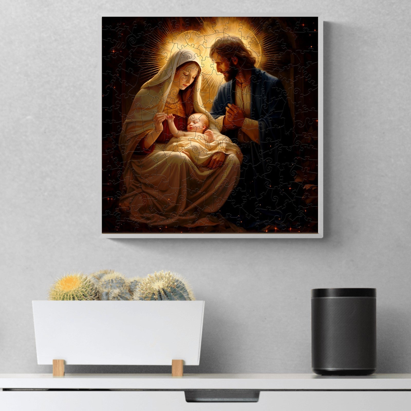 The Birth of Jesus Wooden Jigsaw Puzzle