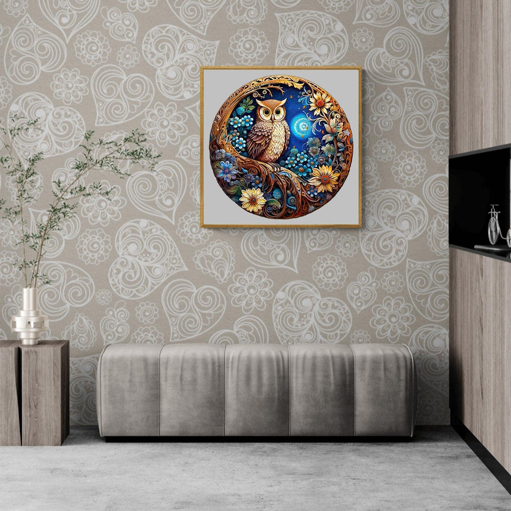Moonlight Owl Wooden Jigsaw Puzzle