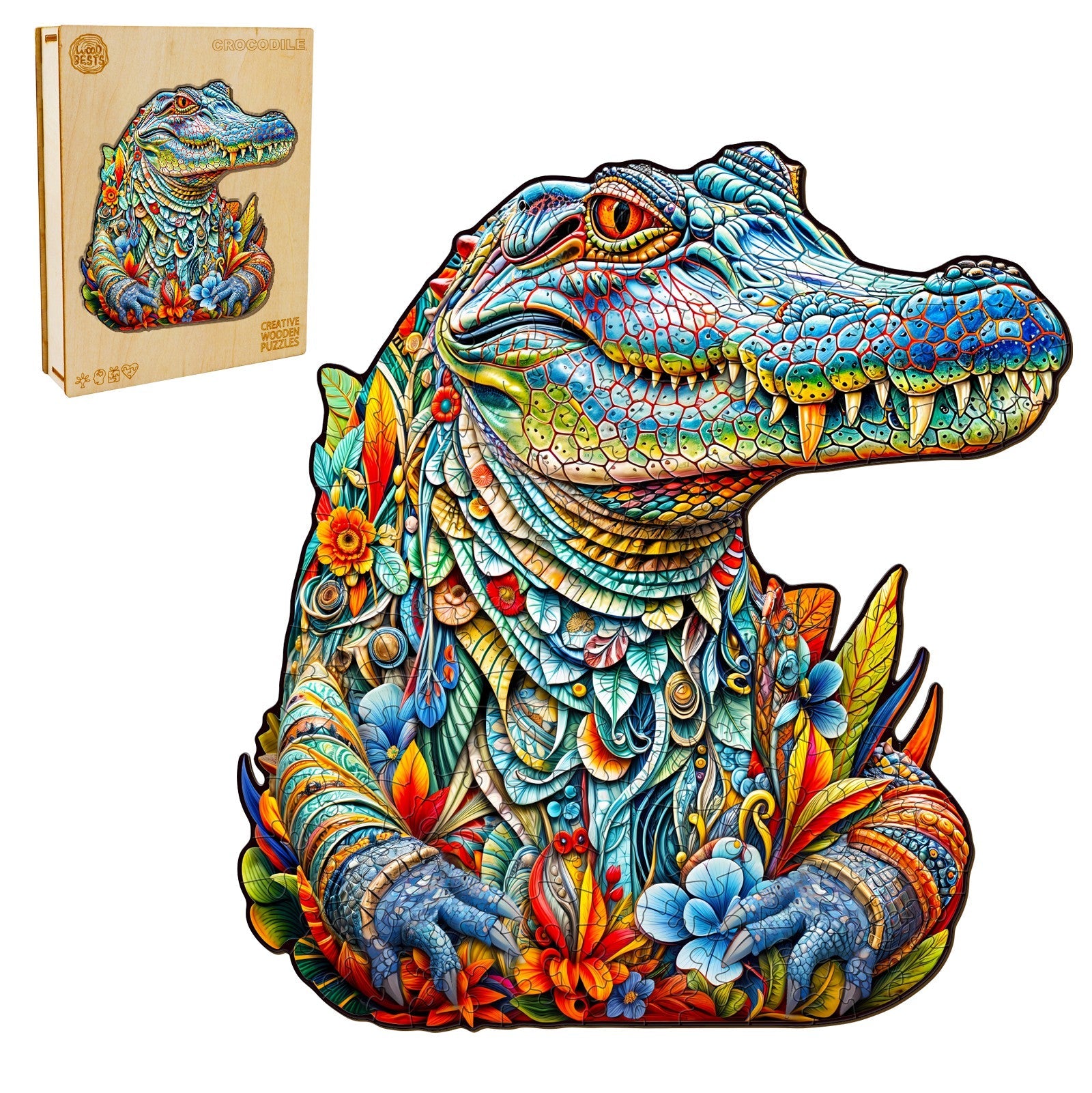 Crocodile Wooden Jigsaw Puzzle