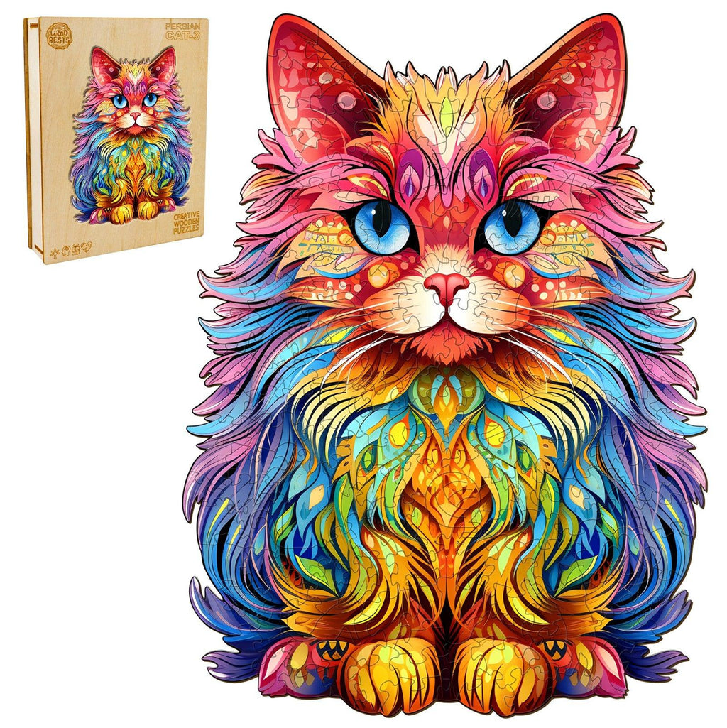 Persian Cat-3 Wooden Jigsaw Puzzle