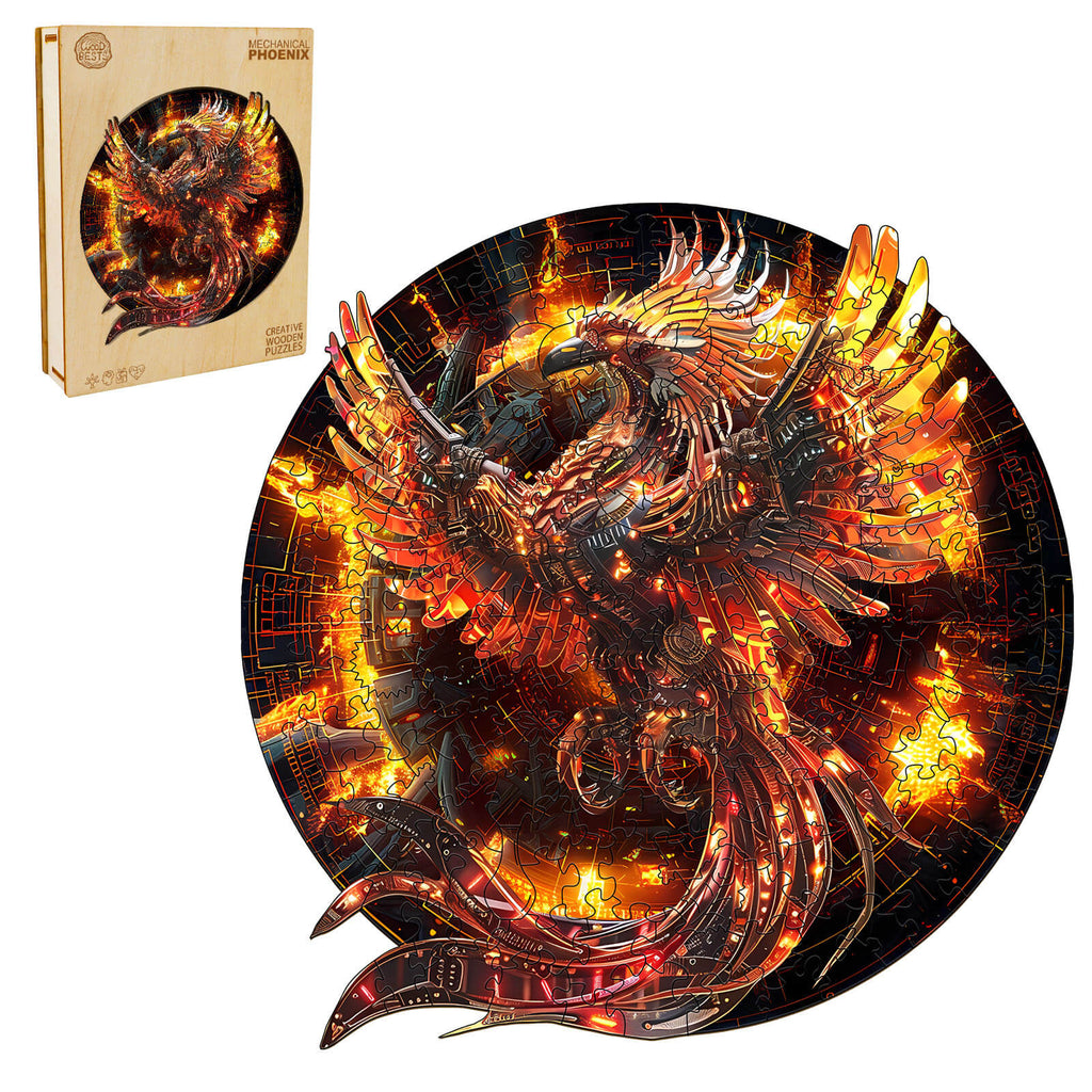Mechanical Phoenix Wooden Jigsaw Puzzle
