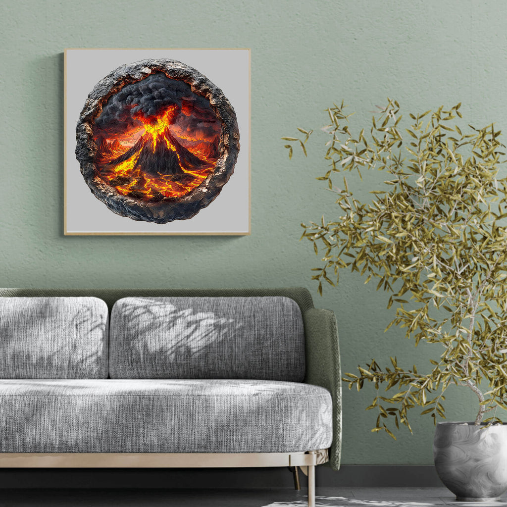3D Volcanic Eruption Wooden Jigsaw Puzzle