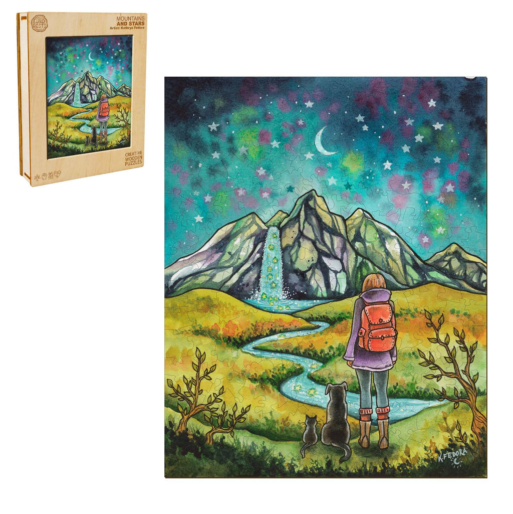 Mountains and Stars - By Artist Kathryn Fedora