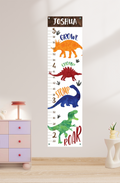 Personalized Dinosaur Hanging Canvas Height Ruler