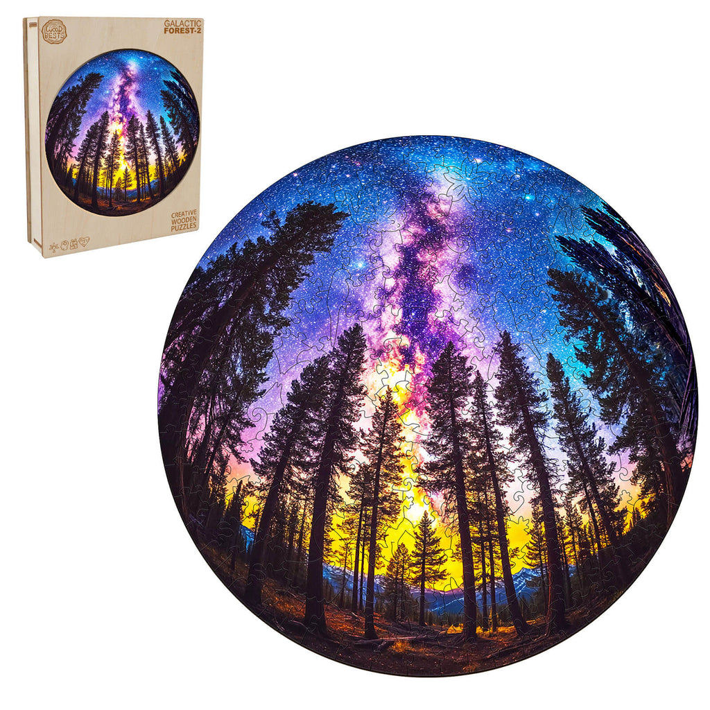 Galactic Forest-2 Wooden Jigsaw Puzzle